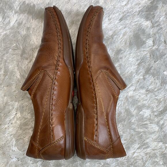 abeo Brown Loafers Slip On Leather Sz 44 - Picture 10 of 11